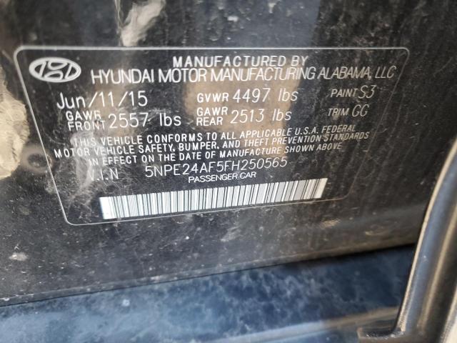 Photo 11 VIN: 5NPE24AF5FH250565 - HYUNDAI SONATA SE 