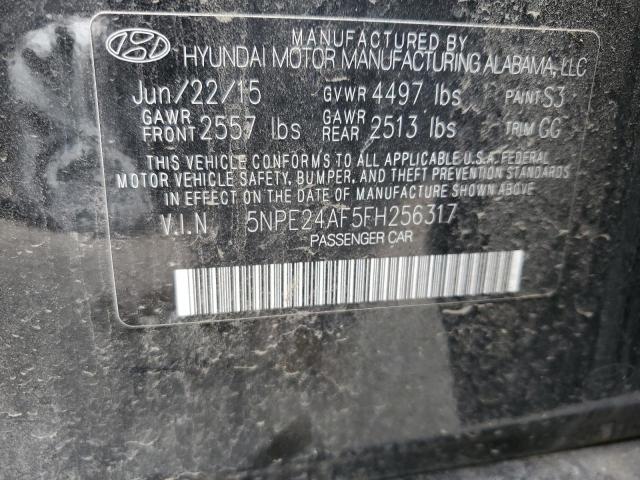 Photo 11 VIN: 5NPE24AF5FH256317 - HYUNDAI SONATA SE 