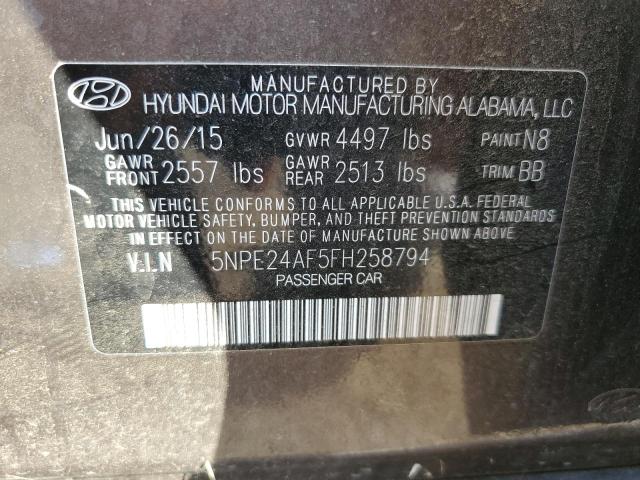 Photo 11 VIN: 5NPE24AF5FH258794 - HYUNDAI SONATA 