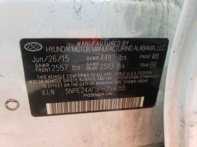 Photo 9 VIN: 5NPE24AF5FH259055 - HYUNDAI SONATA SE 