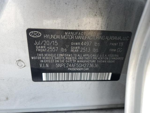 Photo 11 VIN: 5NPE24AF5GH273636 - HYUNDAI SONATA SE 