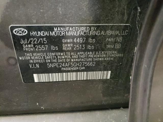 Photo 9 VIN: 5NPE24AF5GH275662 - HYUNDAI SONATA SE 