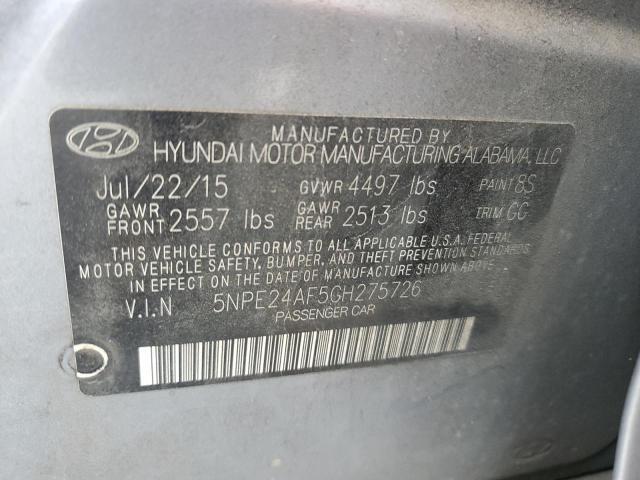 Photo 11 VIN: 5NPE24AF5GH275726 - HYUNDAI SONATA SE 