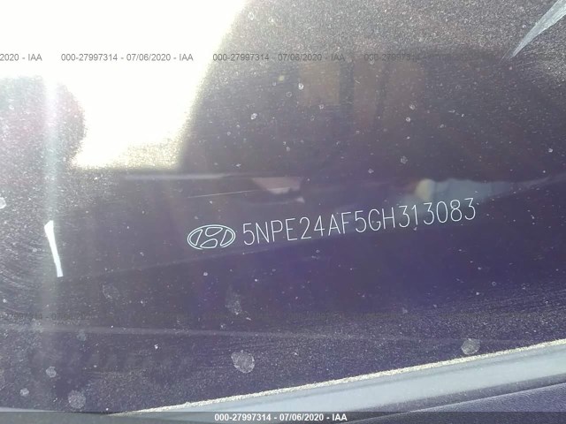 Photo 8 VIN: 5NPE24AF5GH313083 - HYUNDAI SONATA 