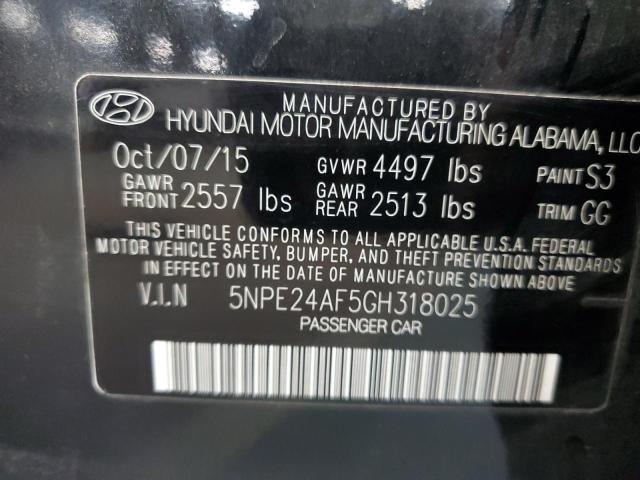 Photo 9 VIN: 5NPE24AF5GH318025 - HYUNDAI SONATA SE 