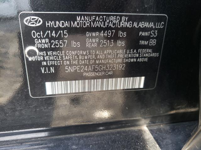 Photo 9 VIN: 5NPE24AF5GH323192 - HYUNDAI SONATA SE 