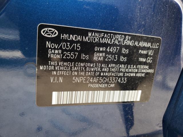 Photo 9 VIN: 5NPE24AF5GH337433 - HYUNDAI SONATA SE 