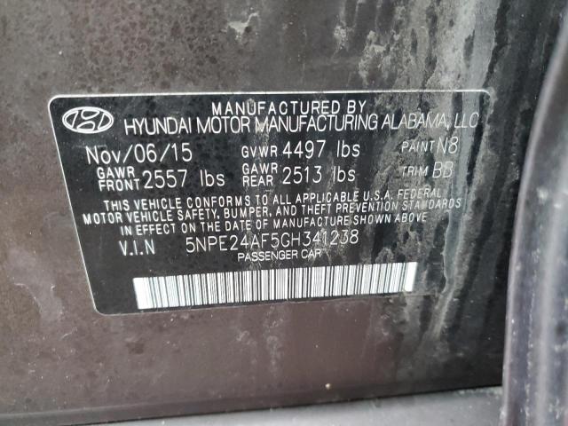 Photo 11 VIN: 5NPE24AF5GH341238 - HYUNDAI SONATA SE 