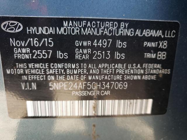 Photo 9 VIN: 5NPE24AF5GH347069 - HYUNDAI SONATA SE 