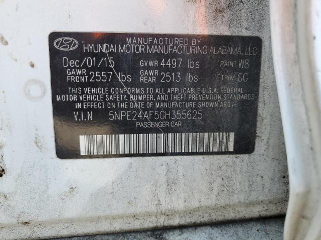 Photo 11 VIN: 5NPE24AF5GH355625 - HYUNDAI SONATA 