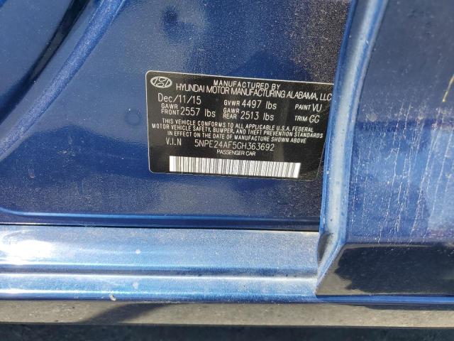 Photo 12 VIN: 5NPE24AF5GH363692 - HYUNDAI SONATA 