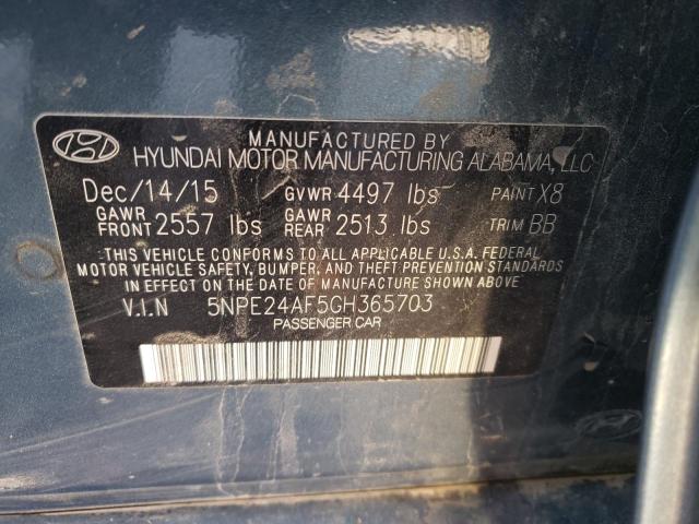 Photo 9 VIN: 5NPE24AF5GH365703 - HYUNDAI SONATA SE 