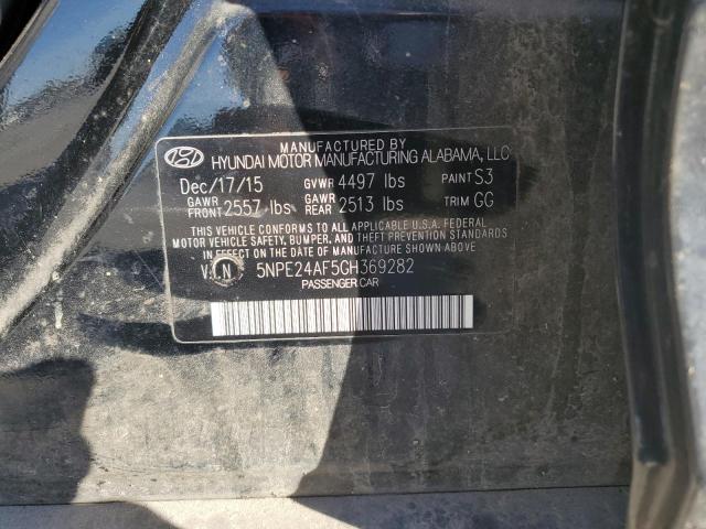 Photo 12 VIN: 5NPE24AF5GH369282 - HYUNDAI SONATA 