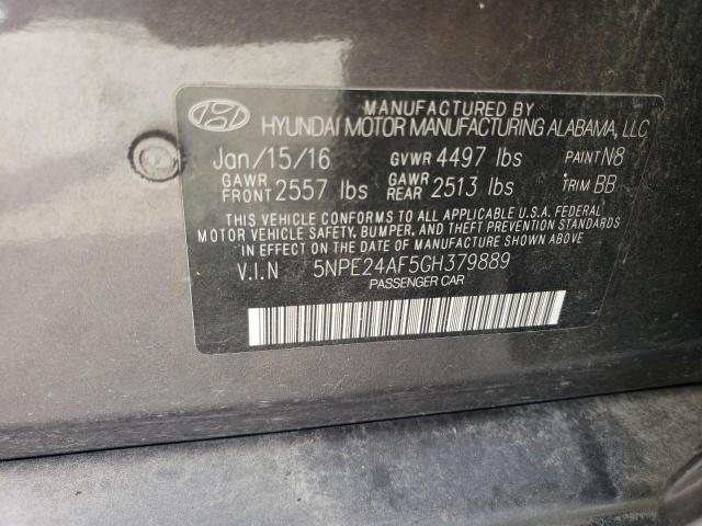 Photo 11 VIN: 5NPE24AF5GH379889 - HYUNDAI SONATA SE 