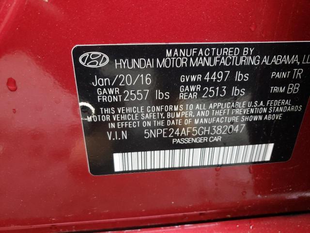 Photo 11 VIN: 5NPE24AF5GH382047 - HYUNDAI SONATA SE 