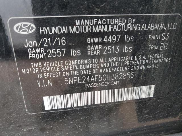 Photo 11 VIN: 5NPE24AF5GH382856 - HYUNDAI SONATA 