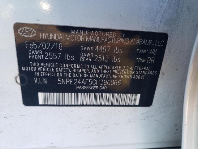 Photo 12 VIN: 5NPE24AF5GH390066 - HYUNDAI SONATA 