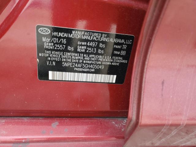 Photo 11 VIN: 5NPE24AF5GH405049 - HYUNDAI SONATA SE 