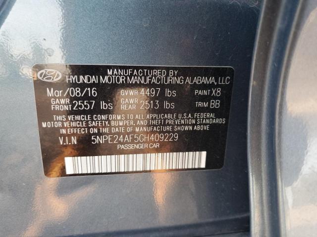 Photo 11 VIN: 5NPE24AF5GH409229 - HYUNDAI SONATA 