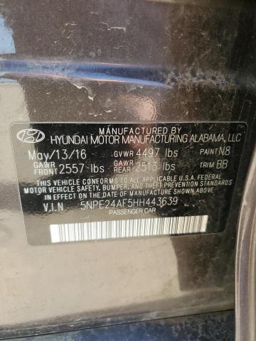 Photo 11 VIN: 5NPE24AF5HH443639 - HYUNDAI SONATA 