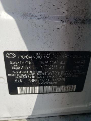 Photo 11 VIN: 5NPE24AF5HH446248 - HYUNDAI SONATA SE 