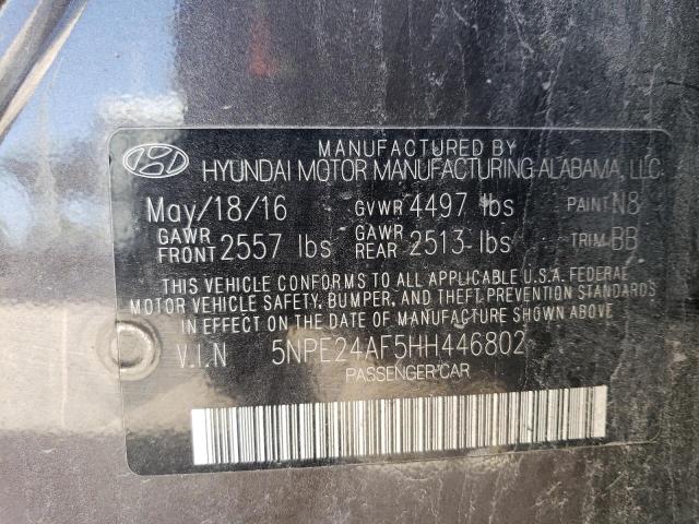 Photo 11 VIN: 5NPE24AF5HH446802 - HYUNDAI SONATA 