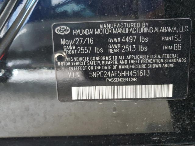 Photo 11 VIN: 5NPE24AF5HH451613 - HYUNDAI SONATA SE 