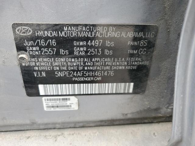 Photo 11 VIN: 5NPE24AF5HH461476 - HYUNDAI SONATA SE 