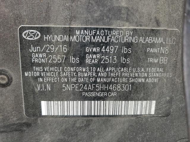 Photo 11 VIN: 5NPE24AF5HH468301 - HYUNDAI SONATA SE 