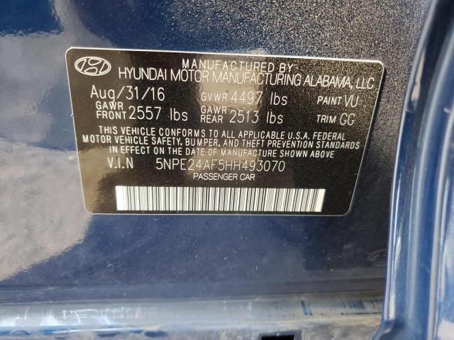 Photo 12 VIN: 5NPE24AF5HH493070 - HYUNDAI SONATA SE 