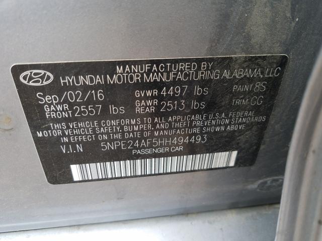 Photo 9 VIN: 5NPE24AF5HH494493 - HYUNDAI SONATA 