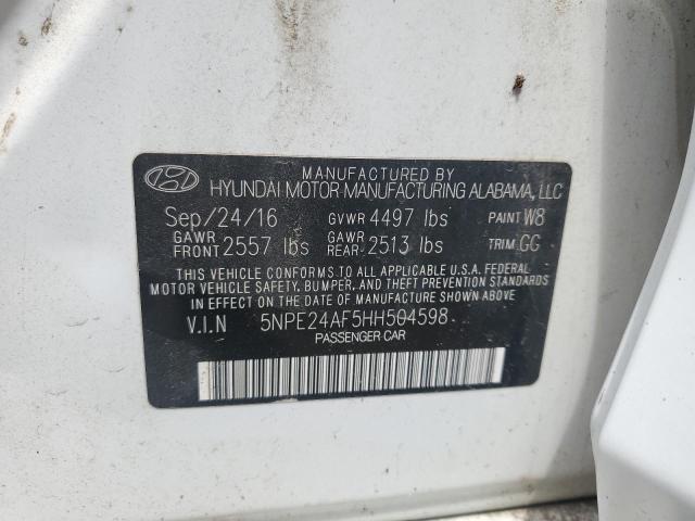 Photo 11 VIN: 5NPE24AF5HH504598 - HYUNDAI SONATA SE 