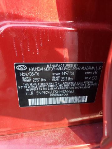 Photo 11 VIN: 5NPE24AF5HH524463 - HYUNDAI SONATA SE 