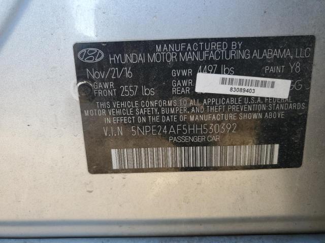 Photo 11 VIN: 5NPE24AF5HH530392 - HYUNDAI SONATA 