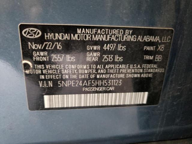 Photo 9 VIN: 5NPE24AF5HH531123 - HYUNDAI SONATA SE 