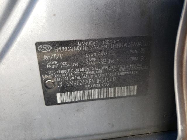 Photo 9 VIN: 5NPE24AF5HH545412 - HYUNDAI SONATA SE 