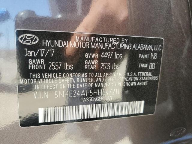 Photo 11 VIN: 5NPE24AF5HH547211 - HYUNDAI SONATA 