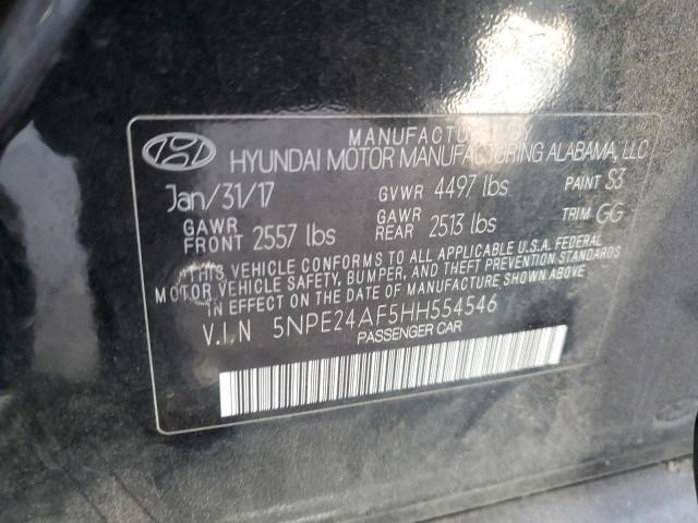 Photo 11 VIN: 5NPE24AF5HH554546 - HYUNDAI SONATA 