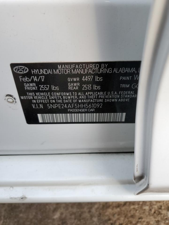 Photo 11 VIN: 5NPE24AF5HH561092 - HYUNDAI SONATA 