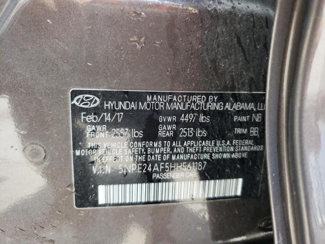 Photo 11 VIN: 5NPE24AF5HH561187 - HYUNDAI SONATA SE 