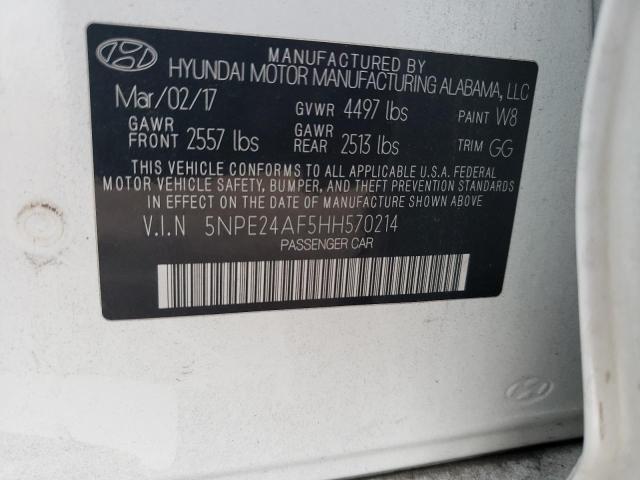 Photo 11 VIN: 5NPE24AF5HH570214 - HYUNDAI SONATA SE 