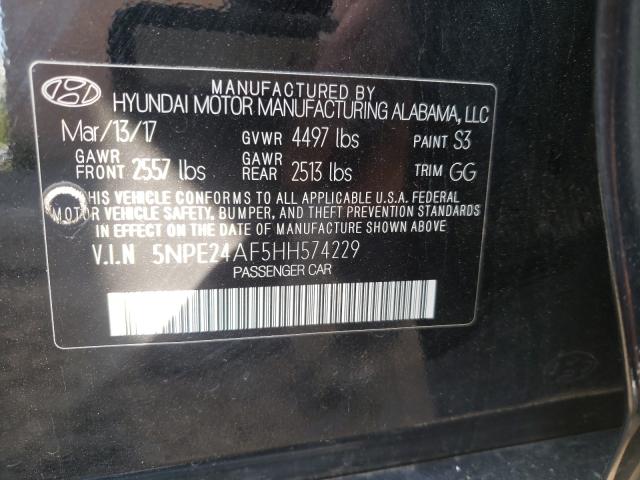 Photo 9 VIN: 5NPE24AF5HH574229 - HYUNDAI SONATA SE 