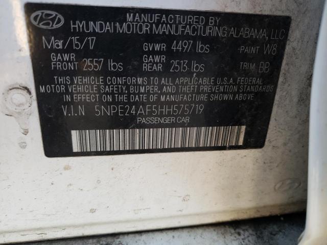 Photo 11 VIN: 5NPE24AF5HH575719 - HYUNDAI SONATA SE 