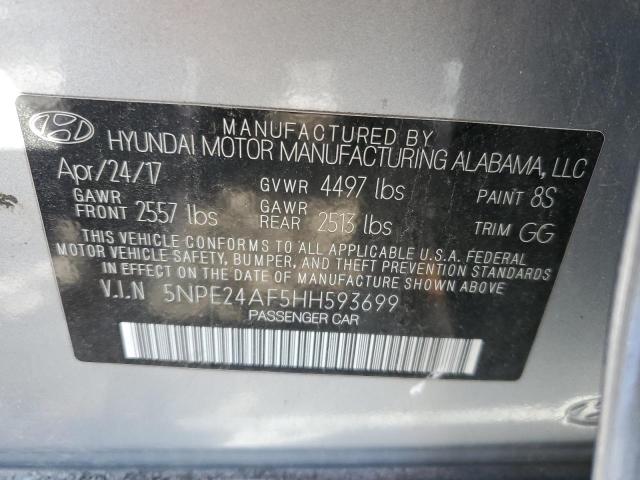 Photo 11 VIN: 5NPE24AF5HH593699 - HYUNDAI SONATA 