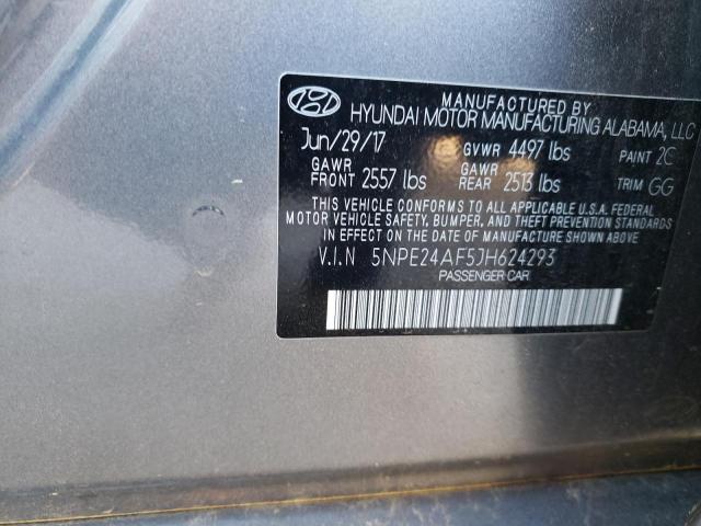 Photo 11 VIN: 5NPE24AF5JH624293 - HYUNDAI SONATA SE 