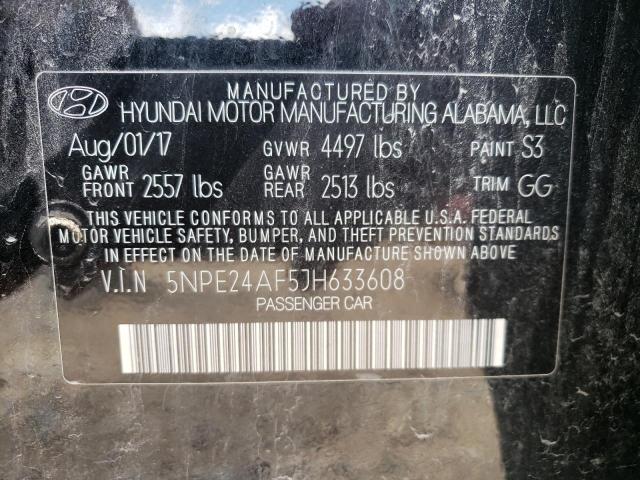 Photo 9 VIN: 5NPE24AF5JH633608 - HYUNDAI SONATA SE 