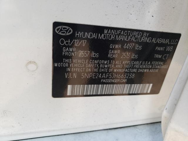 Photo 12 VIN: 5NPE24AF5JH663238 - HYUNDAI SONATA SE 