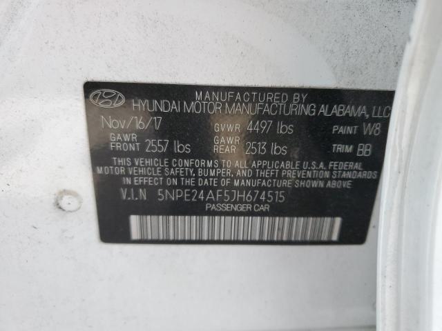 Photo 12 VIN: 5NPE24AF5JH674515 - HYUNDAI SONATA SE 