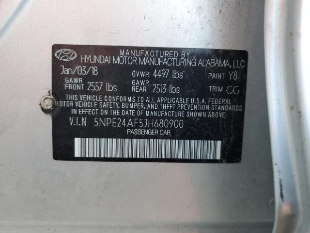 Photo 11 VIN: 5NPE24AF5JH680900 - HYUNDAI SONATA SE 