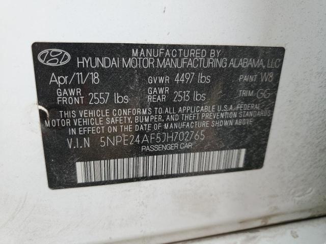 Photo 11 VIN: 5NPE24AF5JH702765 - HYUNDAI SONATA 